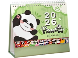 Calendário em Miniatura de 2026 com Bloco de Notas Integrado, Design Compacto. SFUSHOS