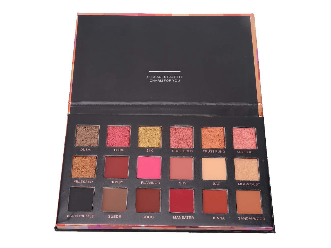 Paleta De Sombras De Olhos Com Duração Longa E Efeito Perlado