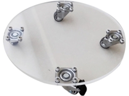 Suporte Para Plantas Robusto Com Rodas, Base Quadrada De Metal, Adequado Para Uso Interno Ou Externo.