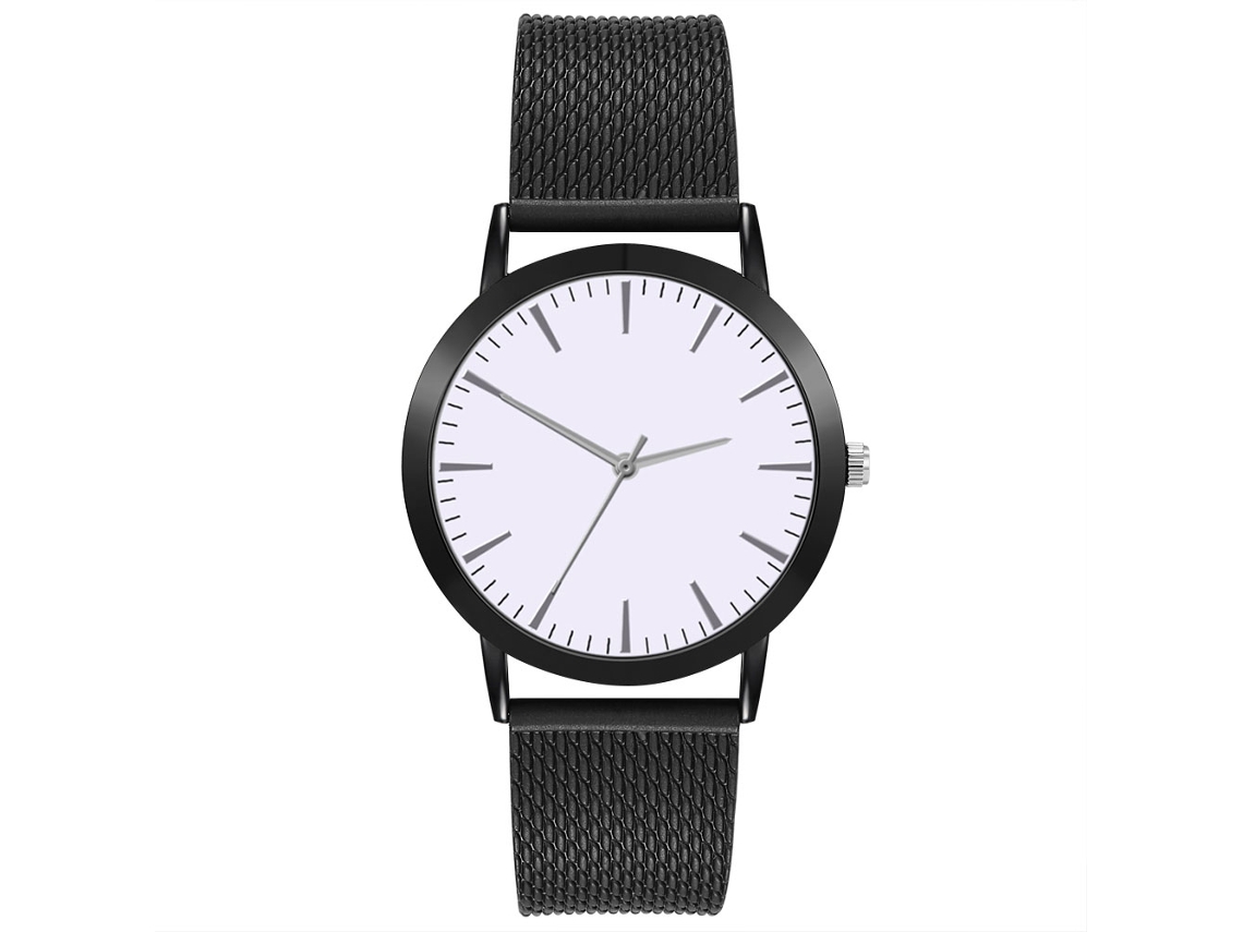 Relógio de quartzo masculino com pulseira de malha, elegante e casual, ideal para presente de negócios Zlf0708-f