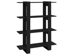 Book Cabinet, Book Cabinets Vidaxl Preto Madeira Processada (n/a)