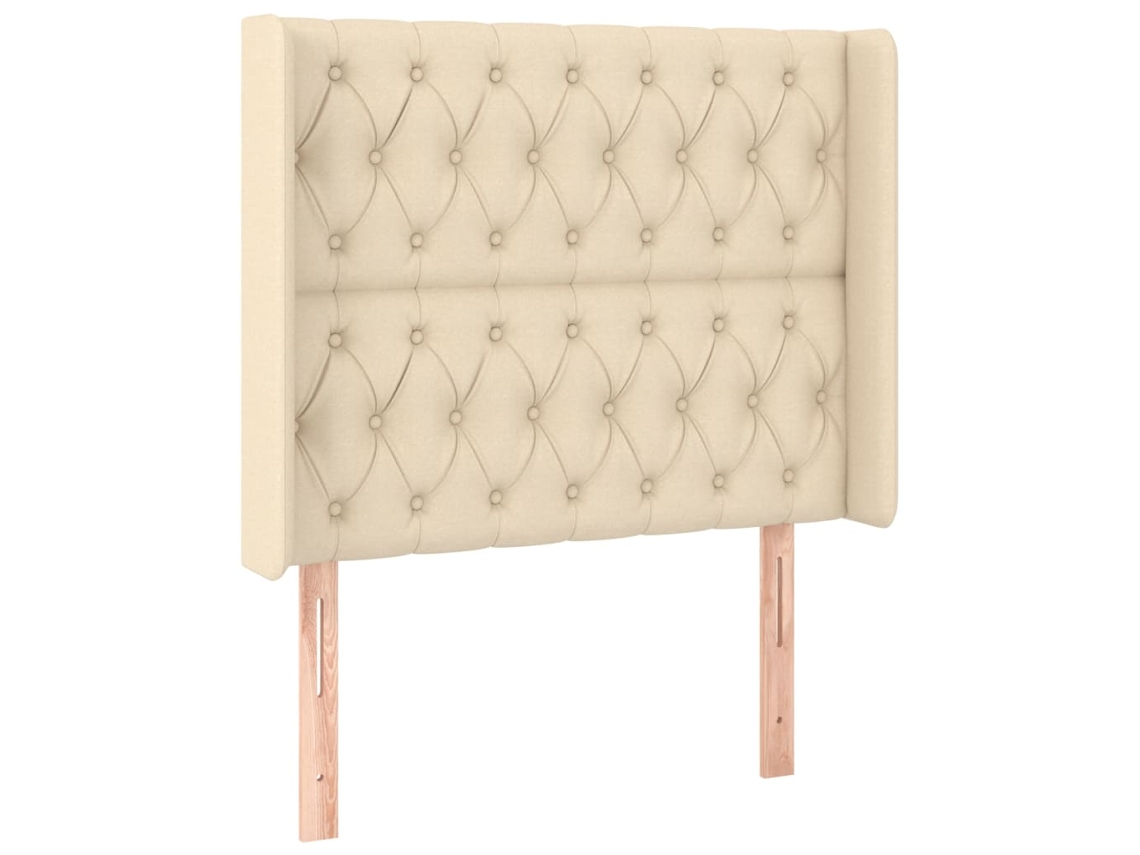 Headboard, Headboards Vidaxl Creme Tecido (93 X 16 X 118/128 Cm)