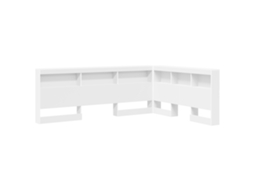 Cabeceira Com Prateleira Vidaxl Branco Derivados De Madeira (160 Cm)