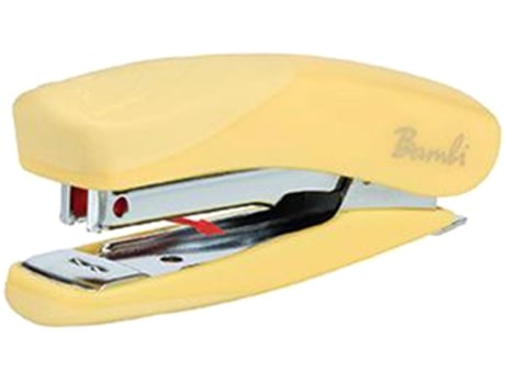 Agrafador de Bolso Rexel Bambi e 1500 Agrafos 2104377 Agrafo N 25 Amarelo Limao