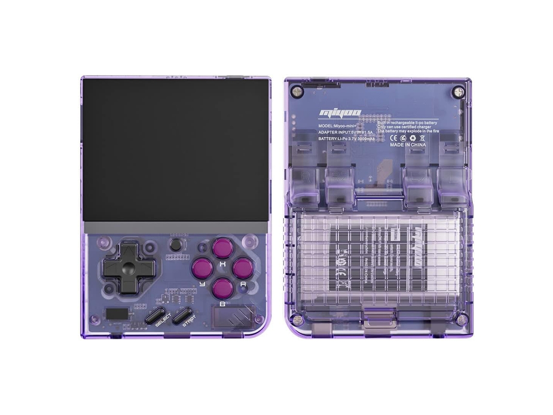Console de Jogos Portátil Miyoo Mini Plus+ Tela Ips 3.5'' Ps1 Gba