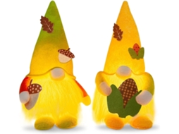 Conjunto De 2 Enfeites De Ação De Graças Chapéu Verde Chapéu Amarelo*