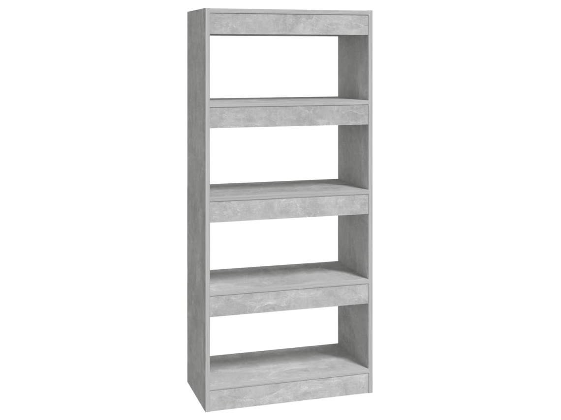 Book Cabinet, Book Cabinets Vidaxl Cinzeto Madeira Processada (n/a)