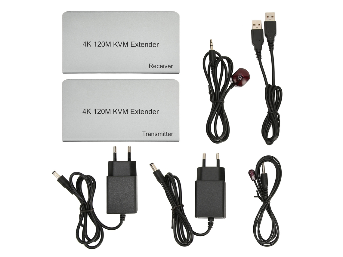 Estensor Kvm 120m 4k 60hz com Controle Remoto | S/MARCA