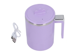 Caneca recarregável de aço inox com tampa e ímans para café, leite e chá 350ml LAXISCREED