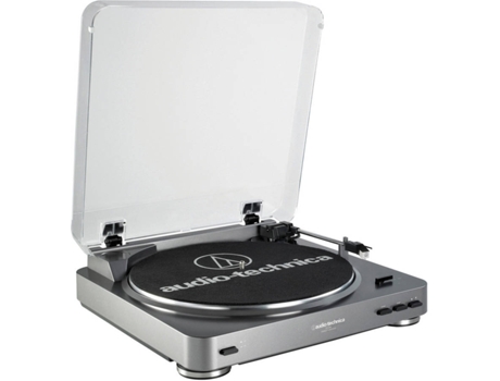 Gira-Discos AUDIO-TECHNICA AT-LP60 USB Prateado — Automático | Velocidade: 33 1/3 - 45