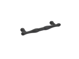 Conjunto de 25 Puxadores HARDWAREXCHANGE em Zamac com 96mm de distância entre eixos, verniz preto mate