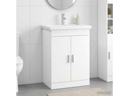 Vidaxl Conjunto De Móveis Para Banheiro Branco 61 X 40 X 84,5 Cm