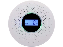 Detector Co Fumaça Visor Digital Alarme Sonoro Bateria
