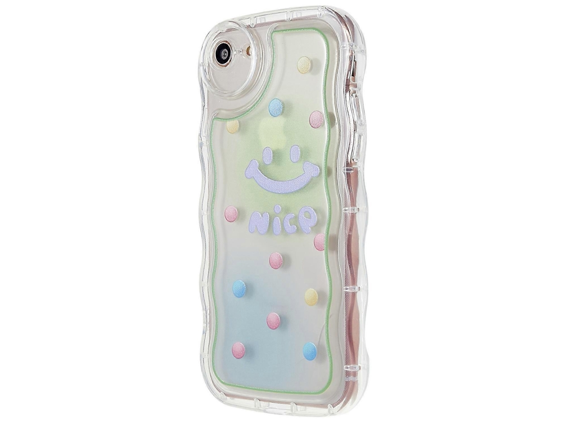Capa De Tpu Macio Com Bordas Onduladas E Recorte Preciso Para Iphone 7/8 4,7 Polegadas/se (2020)/se (2020)