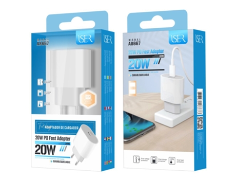 Carregador ISER A8667 Branco