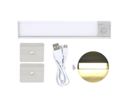 Luz sob armário Primerox, com sensor de movimento, USB recarregável, luz natural | S/MARCA