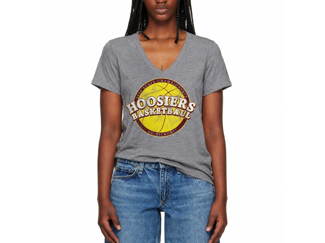 Rockinstone Hoosiers Movie B-ball Solid Graphite Adult T-shirt Size:l