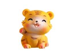 Decoração Mesa Cute Tigre Resina 4.5x4.5x5cm