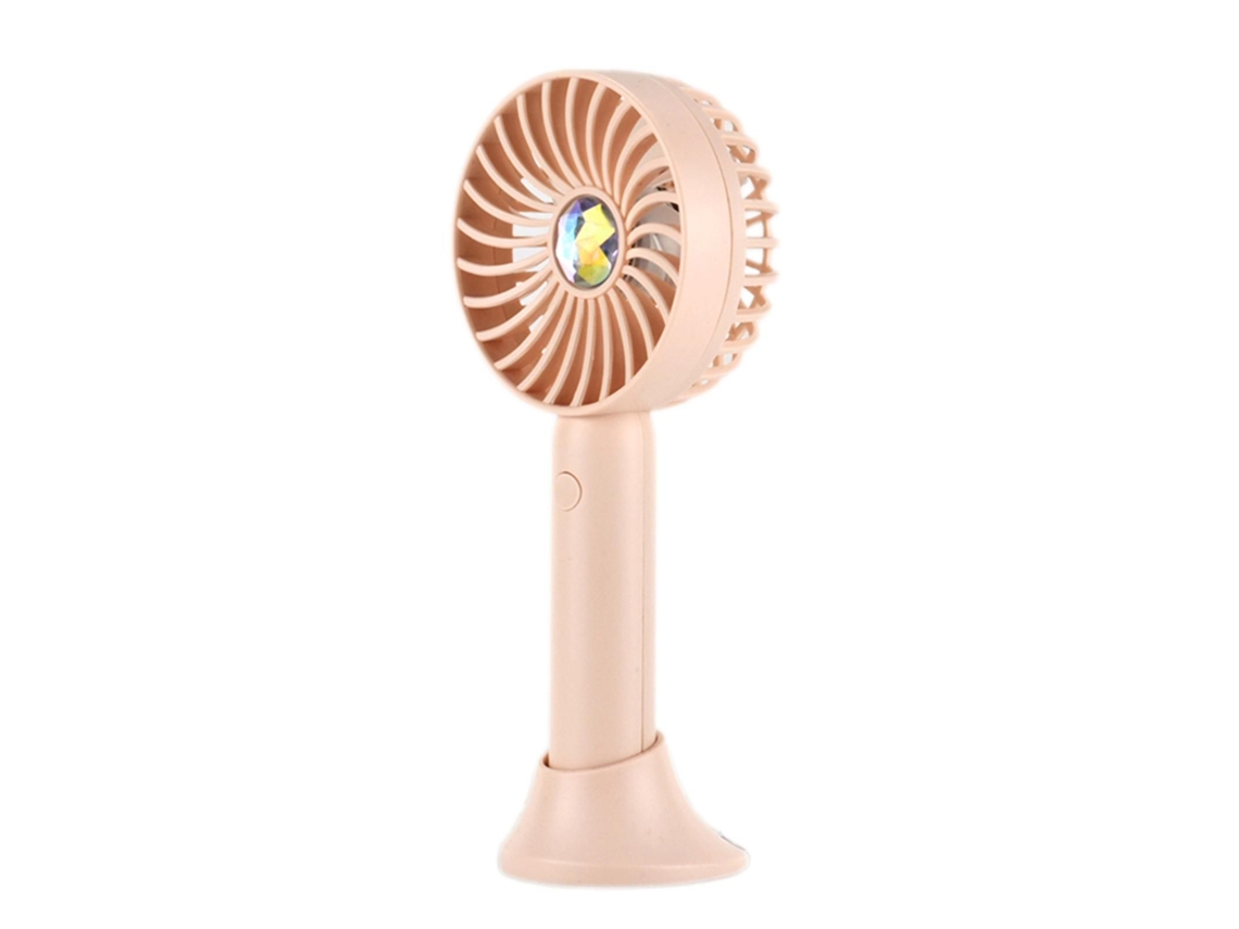 Mini Ventilador Pessoal Portátil Usb Recarregável Cooler Com Base