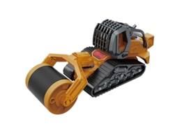 Primerox brinquedo de Carro de Engenharia em Liga com Luz e Som para Montagem Manual Infantil