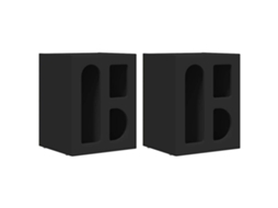Mesa de cabeceira 2 Pcs Preto 40 X 35 X 50 Cm MAISON EXCLUSIVE