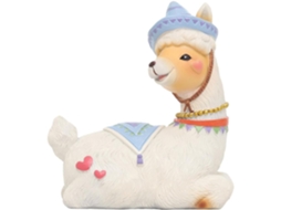 Estatueta Decorativa Resina Alpaca Artística Elegante Decoração Escritório Quarto Artesanato Criativo Refinado GOKOCO
