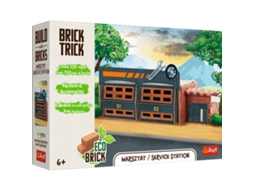 Conjunto De Construção De Posto De Gasolina Brick Trick Brinquedos Criativos Para Crianças