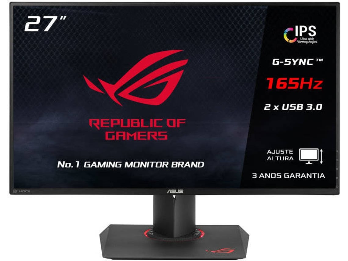 Monitor Gaming ASUS PG279Q (27'' - 4 ms - 165 Hz - NVIDIA G-Sync