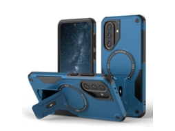 Capa Para Samsung Galaxy A37, Capa Protetora Magnética Com Suporte (azul) Digitallab