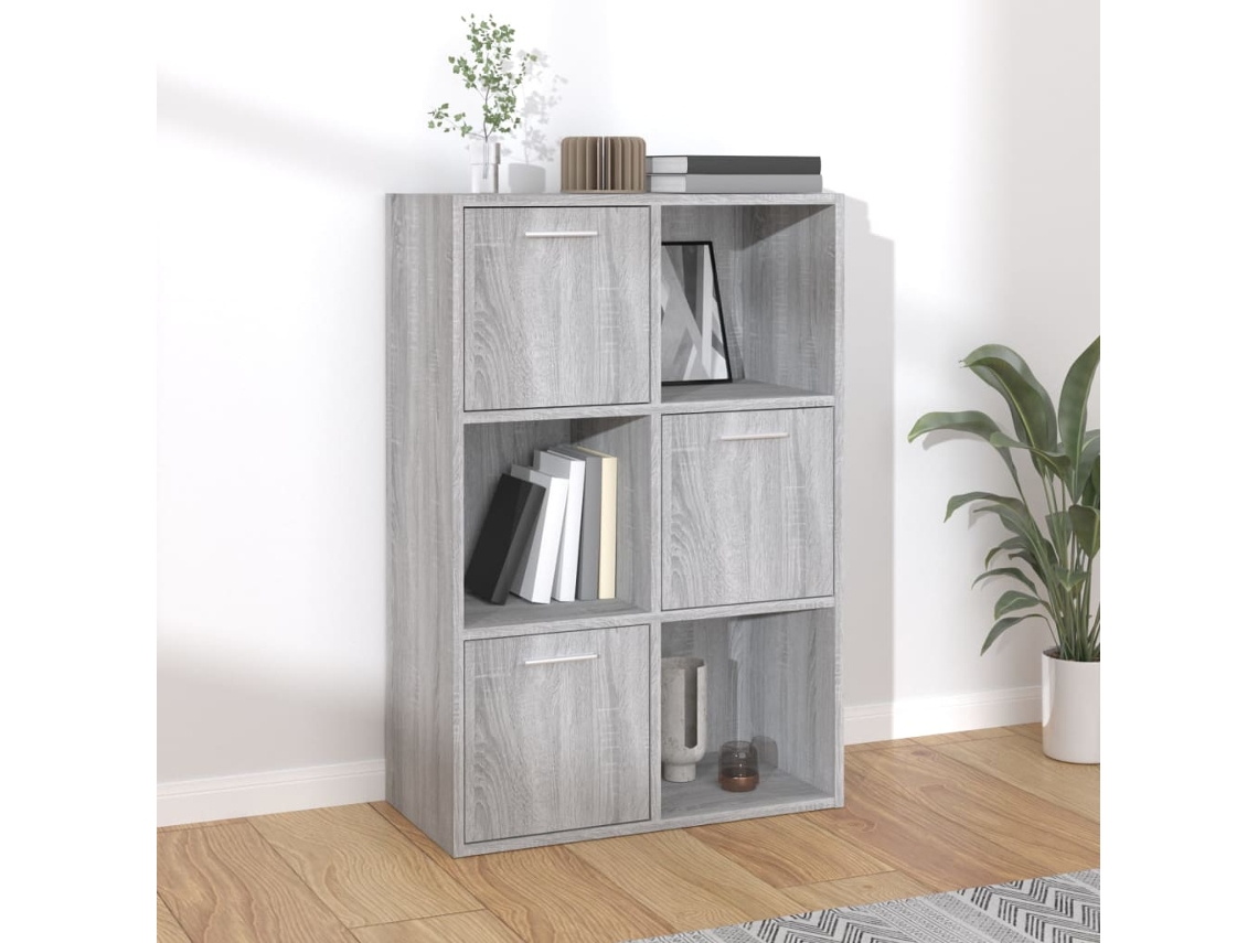 Vidaxl Armário Arrumação 60x29,5x90 Cm Cor Cinzento Sonoma