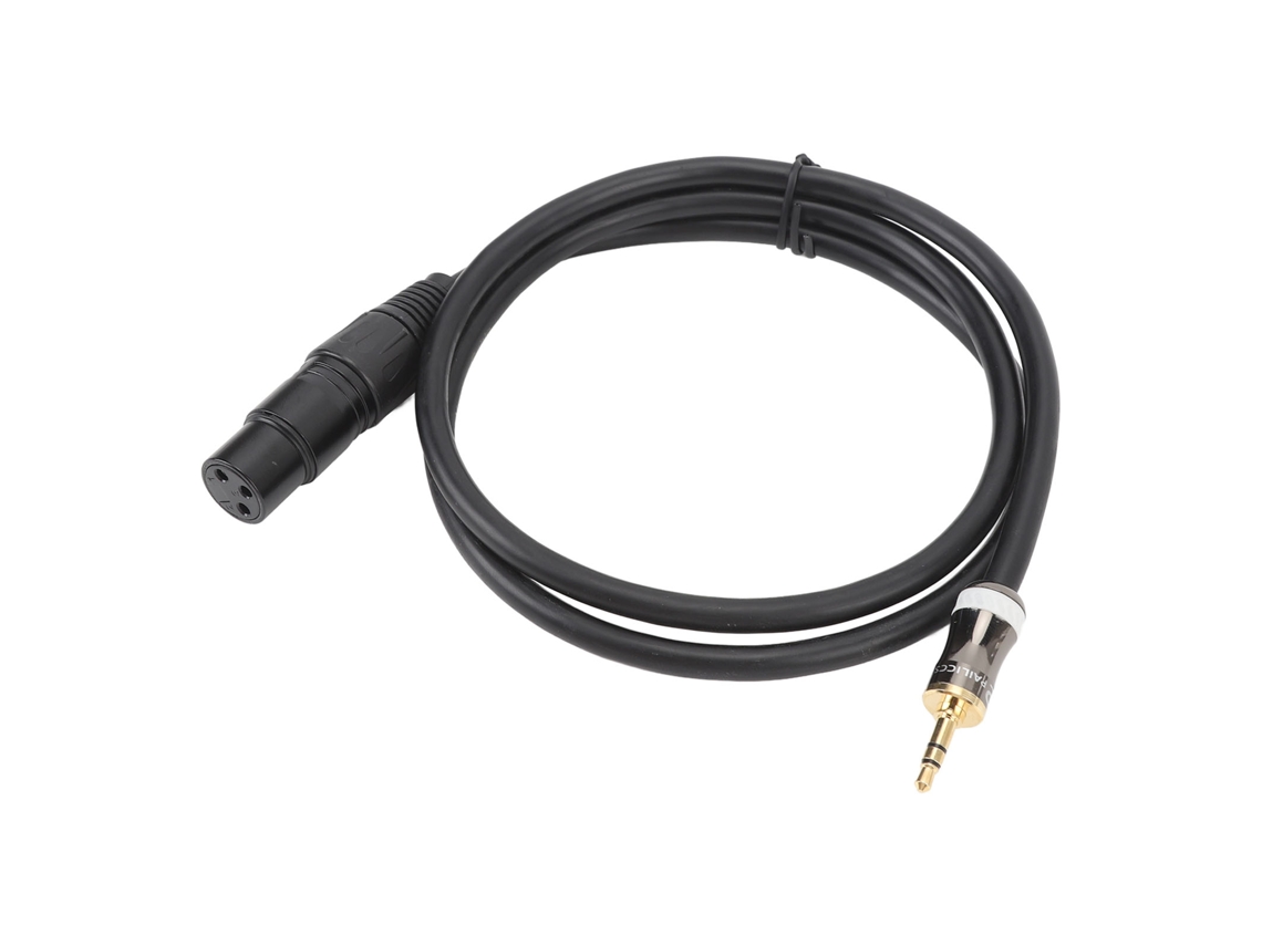 Cabo de Áudio Microfone 3.5mm Macho para Xlr Fêmea LAXISCREED