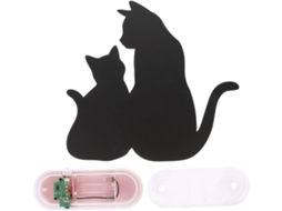 Luminária de Parede Led em Formato de Gato com Design Criativo, Sensor de Voz e Luz, Lâmpada Ambiente Econômica. SFUSHOS