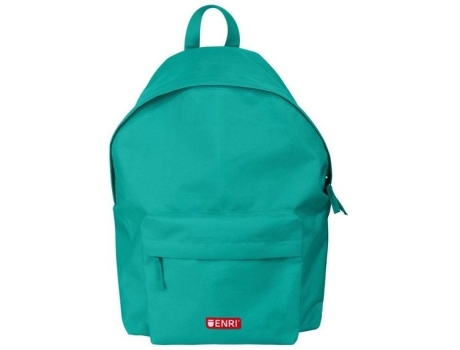 Mochila Enri Padded com 2 compartimentos 43x29x17 cm verde-azulado