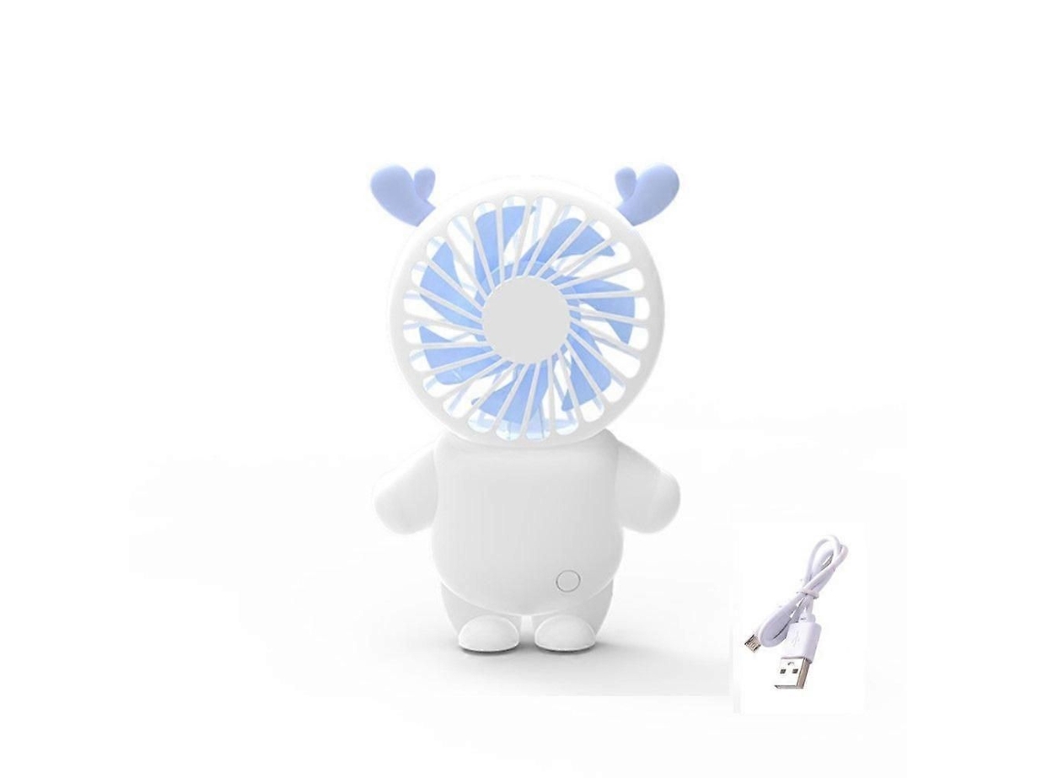 Ventilador Portátil Recarregável Usb 800mah, Mini Ajustável De 3 Velocidades, Pes Soal Com Base, Adequado Para Viag