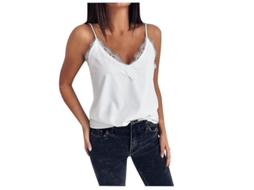 Camiseta Sem Mangas Fasst com Decote em V para Mulher S/MARCA