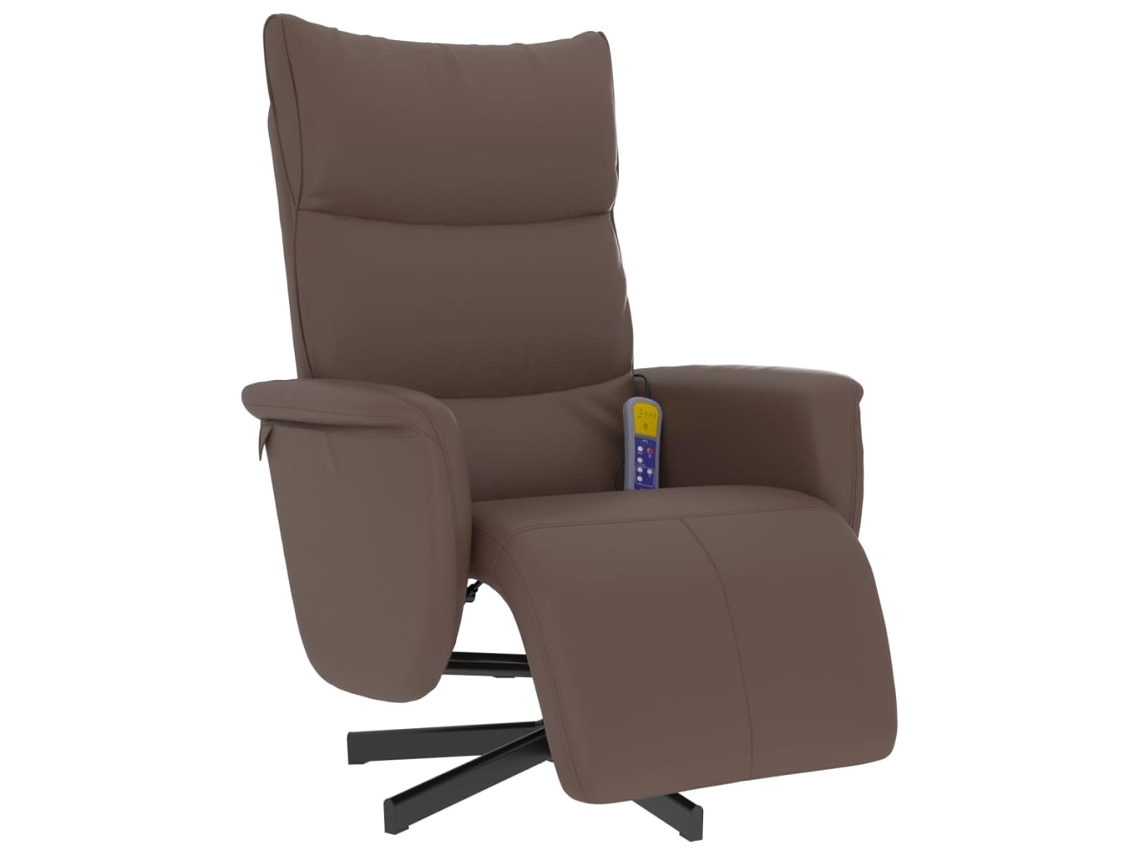 Massage Recliner Chair, Massage Recliner Chairs Vidaxl Marrom Couro Artificial