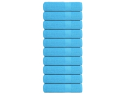 Vidaxl Toalhas De Banho Frogn 10 Pcs 70x140 Cm 360 G/m² Turquesa