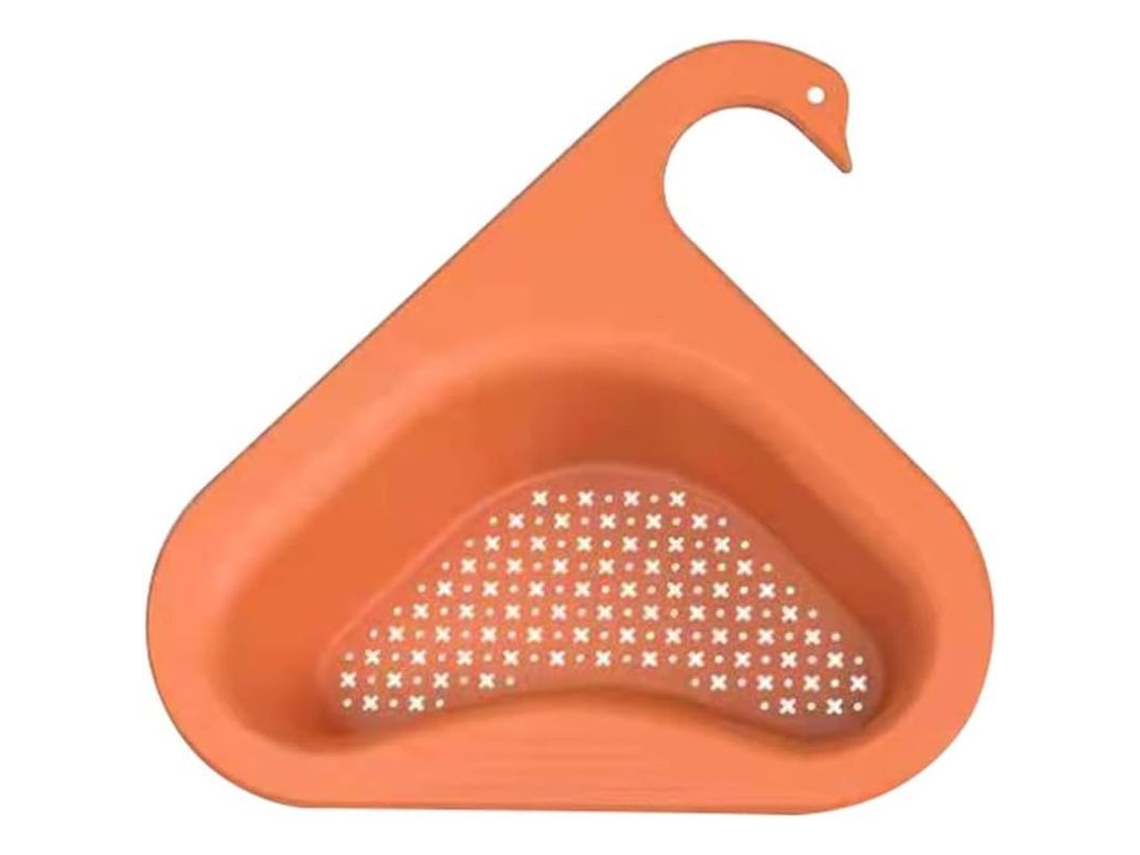 Canasta Colador Triangular Para Fregadero, Colgante Multifuncional De Cocina, Naranja