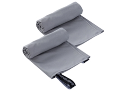 Conjunto de Toalha NEVEANCE Viagem Secagem Rápida Super Microfibra Cinzento - 2pcs (Tamanho Único)
