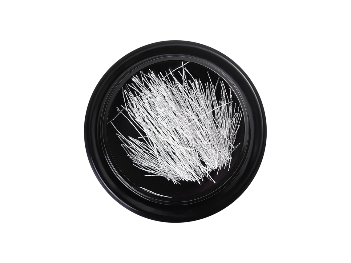 Decoración De Uñas Com Fio De Seda Para Manicure Artística (prateado)