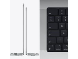 MacBook Pro APPLE Prateado (14'' - Apple M1 Pro 10-Core - RAM: 16 GB - 1 TB SSD - GPU 16 - Core)