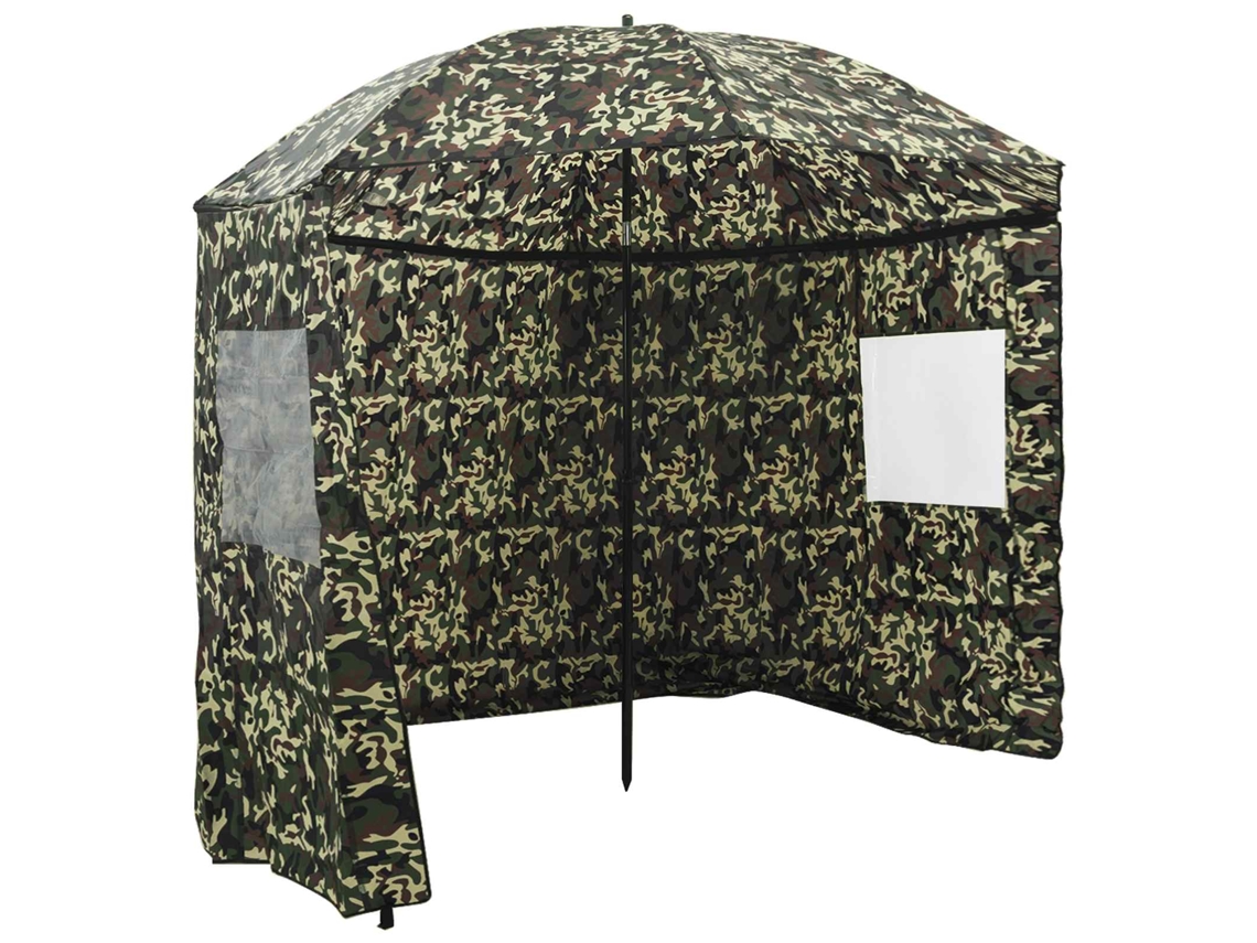 Vidaxl Guarda-chuva Para Pesca Camuflagem 300 X 240 Cm