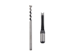 Broca helicoidal quadrada para ferramentas de marcenaria, haste redonda universal de 1/2" (12,7 mm)
