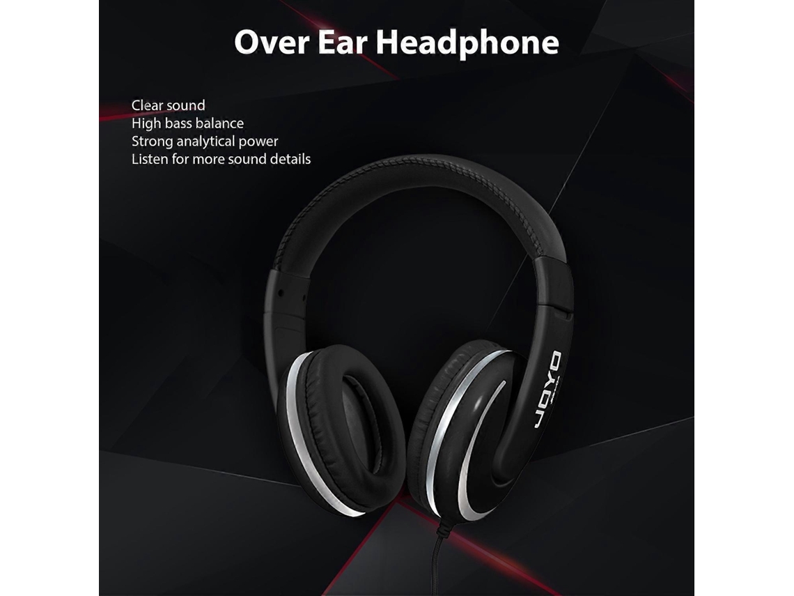 Fones De Ouvido Joyo Over Ear Com Fio, Som Estéreo, Driver De 40 Mm, Confortáveis ​​e Com Design Ergonômico. Brilvibera