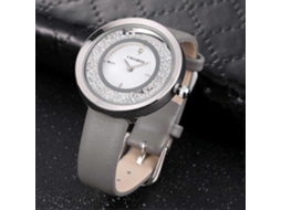 Relógio De Pulso Feminino Cagarny 6878, Resistente À Água, Com Movimento De Quartzo E Pulseira De Couro.