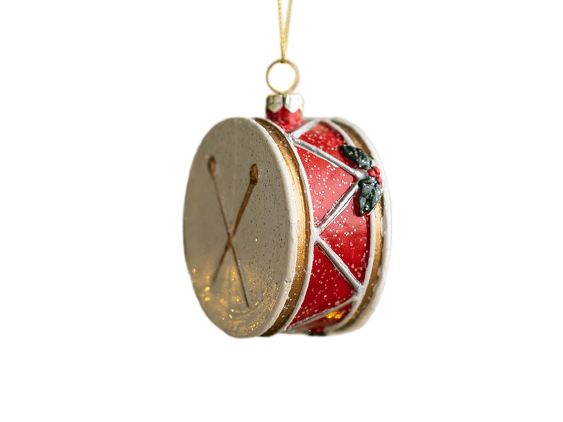 Enfeite De Árvore De Natal Bola Pingente Pequeno Pintado