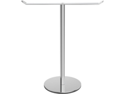 Suporte Vertical Em Formato De T Para Toalhas Mão, Com Base, Para Bancada, Ideal Para Banheiro E Cozinha Prateado
