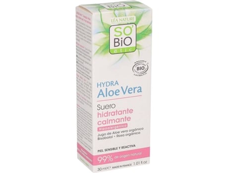 Soro Hidratante + Pele Sensível Hydra Aloé Vera So Bio Étic 30 ml
