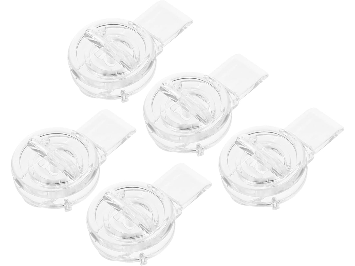 Fecho De Acrílico Transparente Para Caixas E Porta Joias, Trava Para Porta De Armário, Conjunto De 5 Peças, Fivela