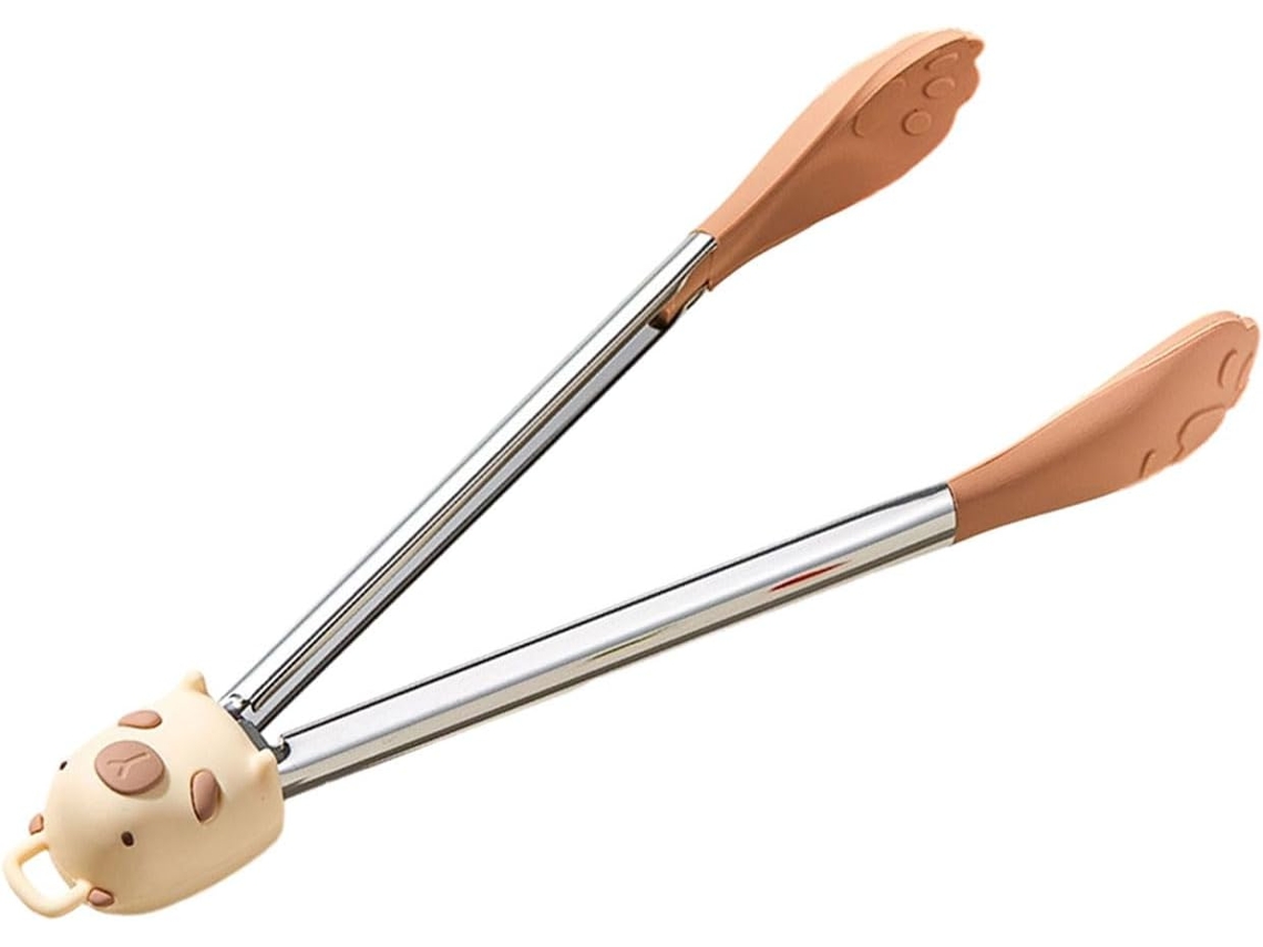 Pinça De Silicone Premium Para Alimentos Construção Robusta Em Aço Inoxidável Perfeita Churrascos, Saladas E Pratos